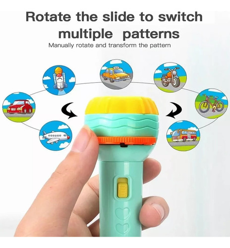 Lámpara De Proyección,proyector De Linterna Para Niños 8pcs
