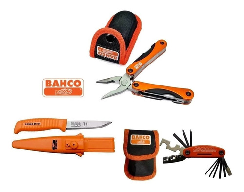 Kit Bahco 3 Piezas 1446 Mtt151 Bke-850901 Cuchillo + 2 Multi