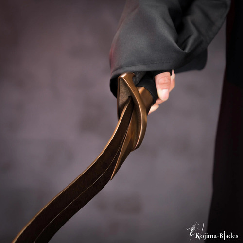 Espada Elden Ring Bloodhounds Fang Em Aço Com Suporte 82 Cm