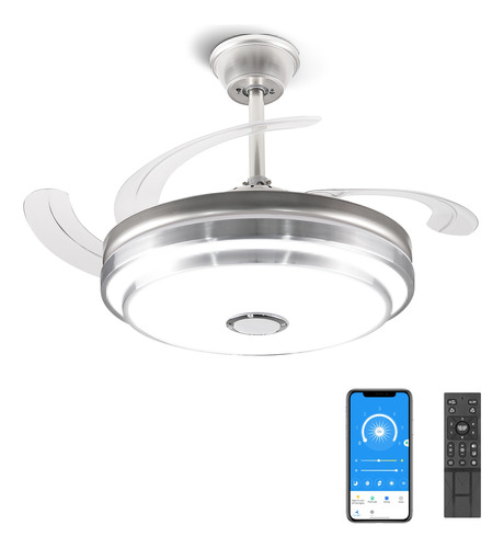 Ventiladores De Techo Con Control Remoto Dimmable Lampara