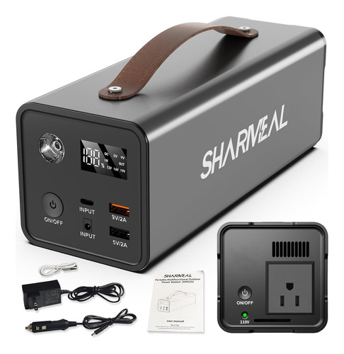 Estacion De Carga E Inversor Portatil Capacidad 200w