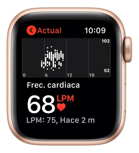 Imagen 4 de 9 de Apple Watch SE (GPS, 40mm) - Caja de aluminio color oro - Correa deportiva Rosa arena