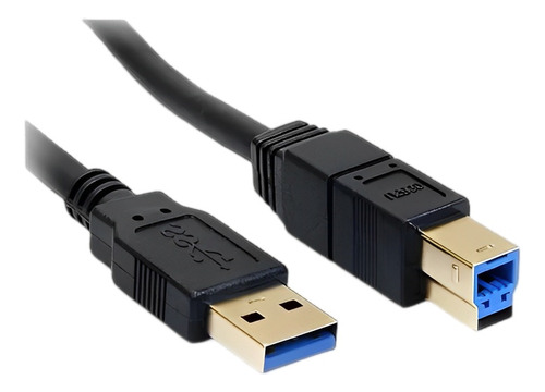 05 Cabo Usb 3.0 A/b P/ Impressora Hd Externo Web Cam