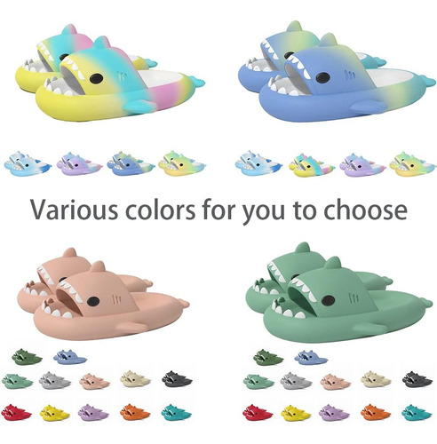 2024 Sharky De Tiburón Chanclas,sandalias Con Punta Abierta