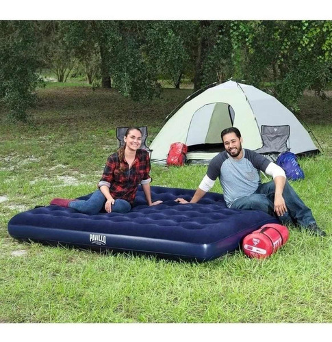 Colchon Inflable 2 Plazas Bestway Pavillo Original Camping