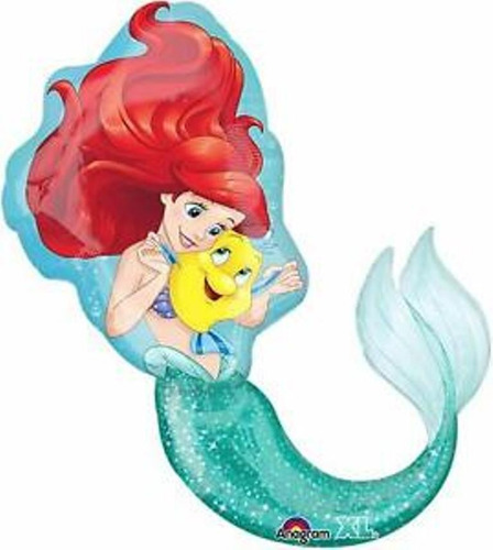 Sirenita Ariel Disney Globo Met Jumbo Fiesta Bajo Mar Varios