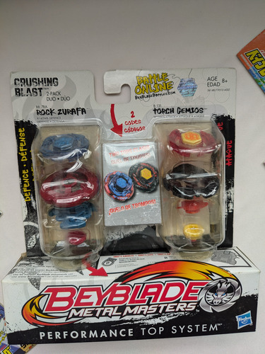 Beyblade Metal Fight Hasbro Crushing Blast 2 Pack (Usado)