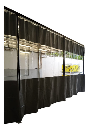 Cortina Cabine 22,00l X 6,00a Cinza C/ Visor Completa