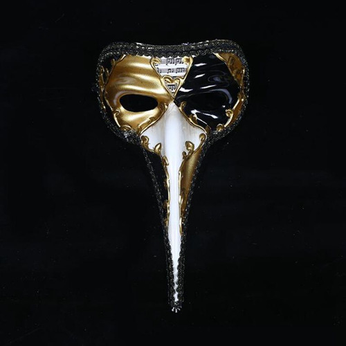 Máscara Veneciana Pequeña De Nariz Larga Para Halloween