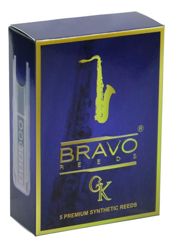 Bravo Cañas Sintéticas Para Saxofón Tenor-fuerza 2.5 (caja D