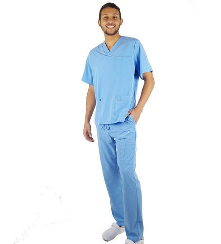 Conjunto Médico Unisex Enfermero Elastizado Set De 2 Piezas