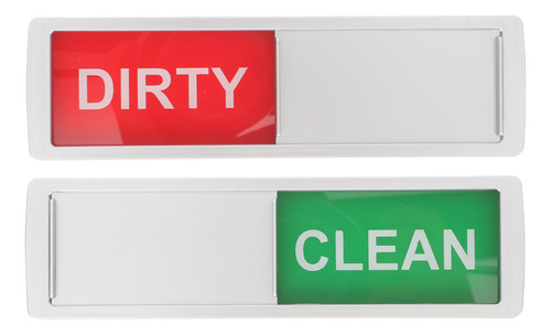 Letrero Clean Dirty Necessity Para Lavavajillas, 2 Unidades