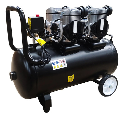 Compressor Odonto Isento Óleo 50litros 10pcm Transf 127-220v
