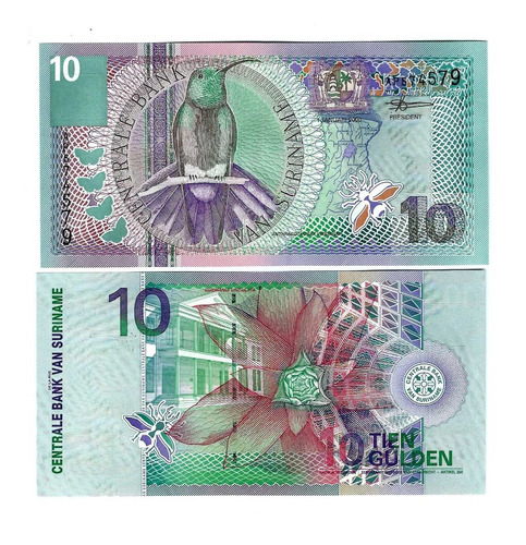 Surinam - Billete 10 Gulden Año 2000 - Unc