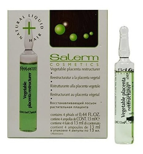 Ampolleta Anticaida De Placenta Vegetal Salerm 4/13ml