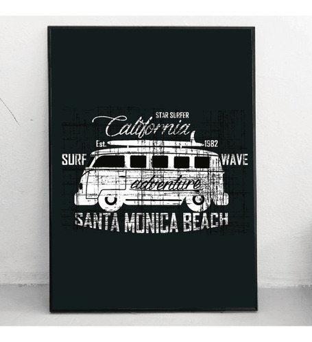 Imagen 1 de 1 de Cuadro Decorativo 30x40 - Santa Mónica - California