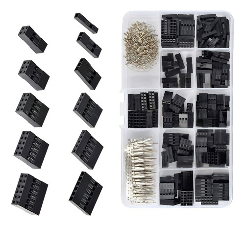 Qlouni 620 peças 0,100 em Pitch Jet Sm 1 2 3 4 5 6 pinos com