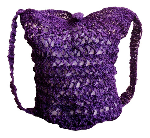 Mochila Tejida/artesanal/crochet/tipo Veraniego