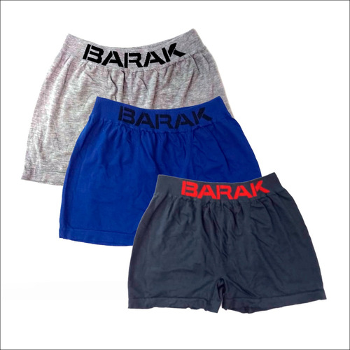 Pack X4 Boxer Calzoncillos Hombre Barak Algodón Liso 501