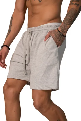 Pantalones Bermudas Hombre Bardo Algodon Jogging Gris