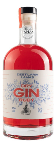 Gin Lamas Ruby Dry 750 Ml - Lamas Destilaria