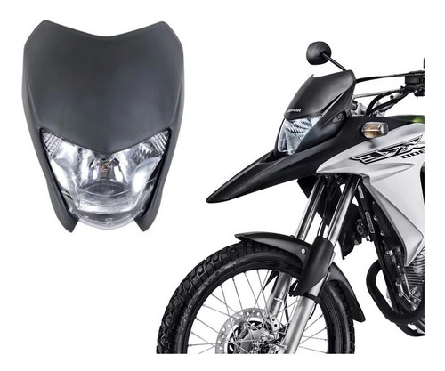 Frente Carenagem Bloco Farol Preto Honda Xre 300 Xre300 