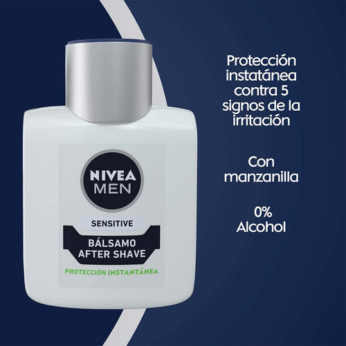 After Shave Nivea Men Sensitive Para Piel Sensible 100ml