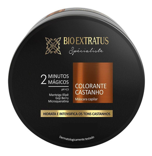 Máscara Bio Extratus Specialiste  Colorante Castanho 120g