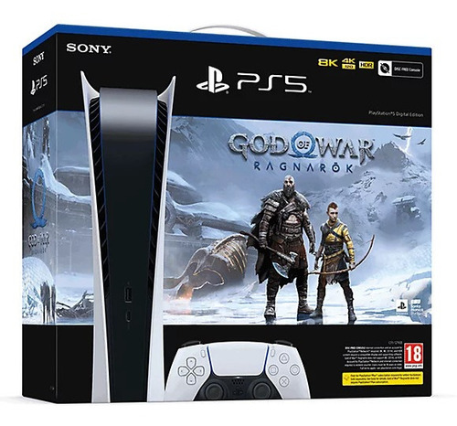 Consola Playstation 5 Digital + Juego God Of War Ragnarok