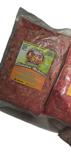 Alimento Barf Perro Pollo Con Res 90% Cárnico