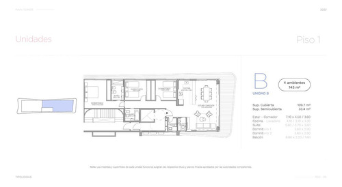 Vicente López, Zona Norte - 3 Dormitorios / 2 Baños - Departamento En Venta - 1° B.