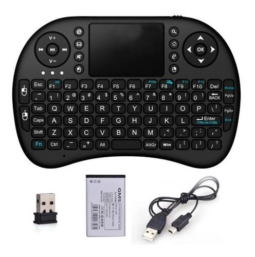 Mini Teclado Controle Sem Fio Para Smart Tv Tv Box Pc Led To