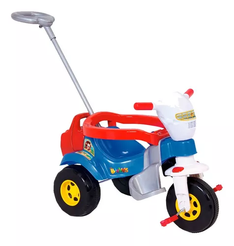 Motoca Triciclo Infantil Tico Bichos Rosa Menina Magic Toys em