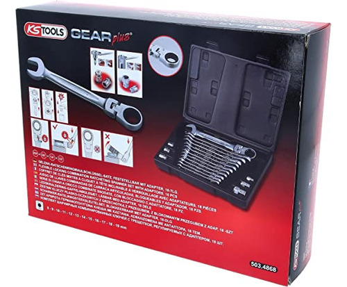 Ks Tools 503.4868 Juego De Llaves De Trinquete Combinadas Ge