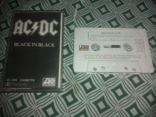 Ac/dc Back In Black Cassette