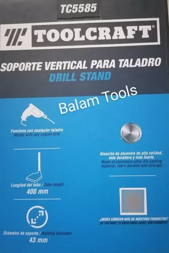 Soporte vertical Toolcraft TC5585 para taladro