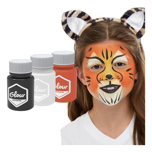 Kit Maquillaje Infantil Glow Kids Hipoalergenico Personajes