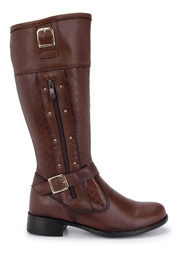 Bota Feminina Montaria Cano Longo Cappuccino