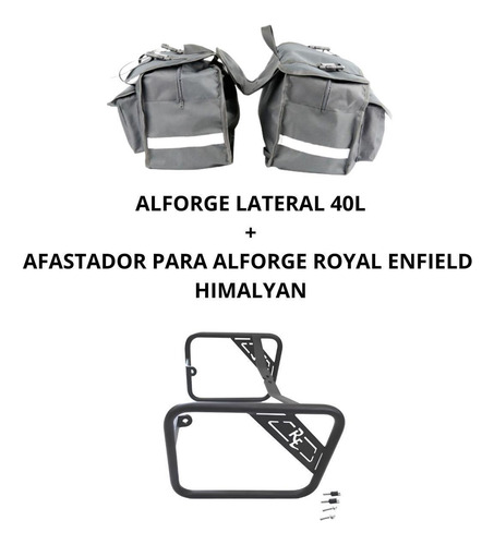 Alforge Bau Lateral 40l Afastador Royal Enfield Himalayan