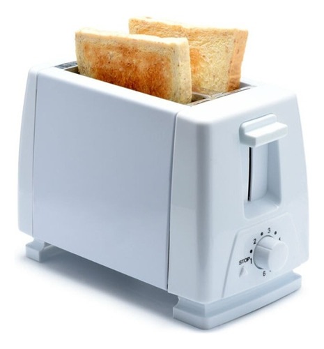 Tostadora De Pan Toaster Doble Bandeja 6 Niveles 750w Css® Color Blanco