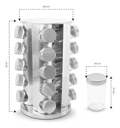 Cinco especieros giratorios muy prácticos para tener siempre a mano  nuestras especias y condimentos favoritos