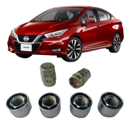 Birlos De Seguridad Nuevo Nissan Versa 2020 Doble Llave