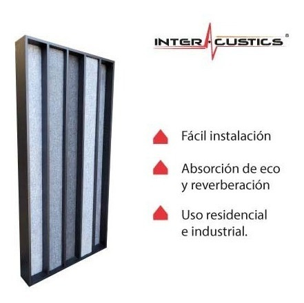 2panel Acustico Difusor Abosrvente Qrd 1.20m X .60m X 10 Cma