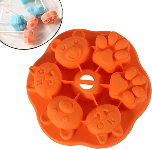 Ice Pop Maker,cartoon Cat Paw Silicone Cake Pop Mold | 6