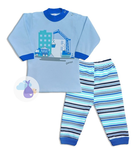 Conjunto Pijama Construye Bebe Gamise Tienda Ropitas 3661a