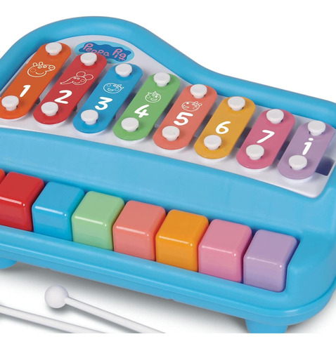 Piano Y Xilófono Peppa Pig 2 En 1 Para Niños