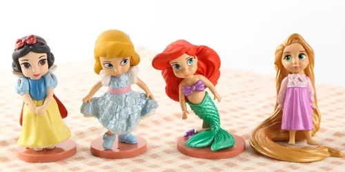 Kit 11pz Mini Figuras Princesas Disney Colección Decoración