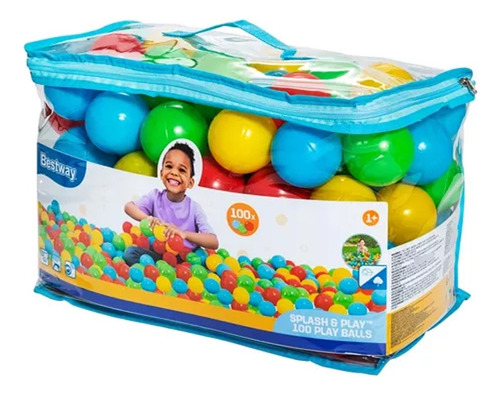 Set De 100 Pelotas Bestway Splash Y Play Calidad Premium