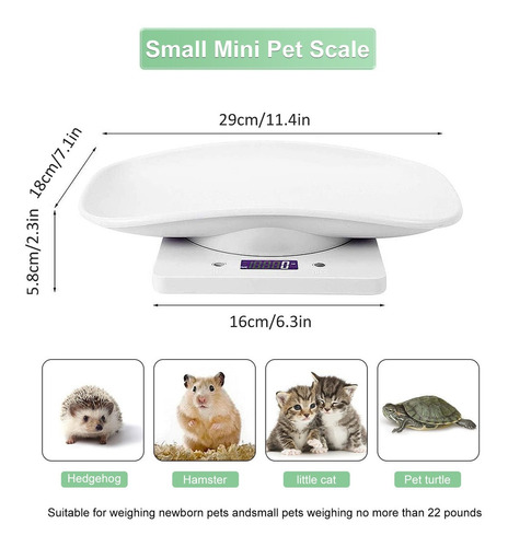 Báscula Veterinaria Digital Capacity 10 Kg ± 1 G Para Mascot