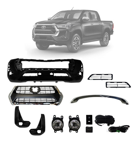 Kit Parachoque Dianteiro Hilux Pickup 2021 2022